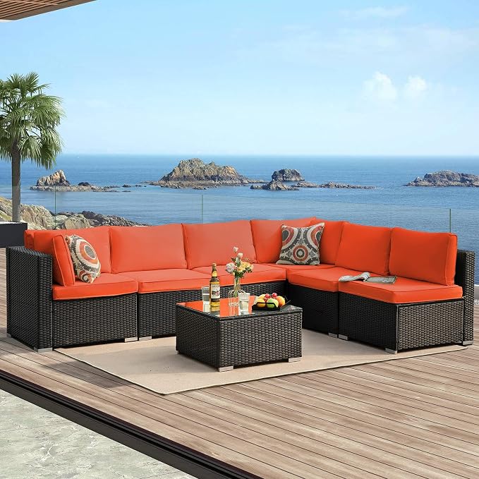 7-Piece Patio Furniture Set by ZJEYEJZ