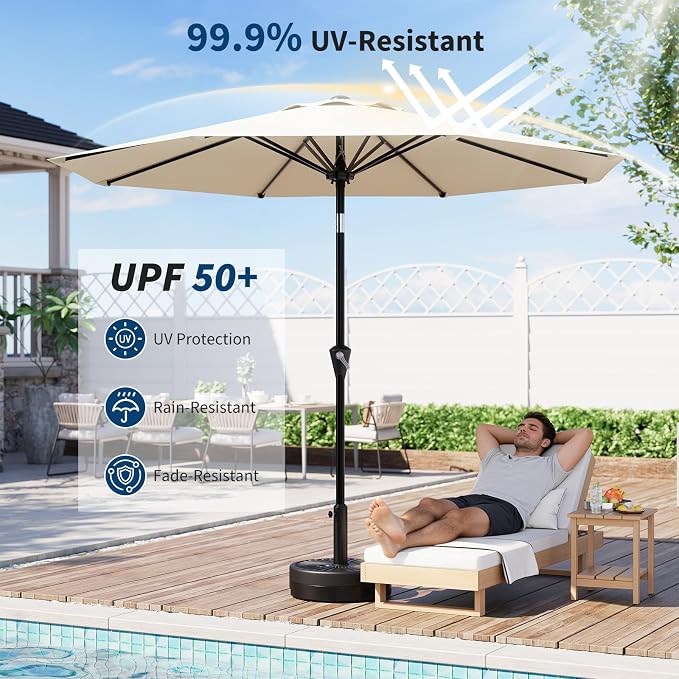 Garvee 9FT Patio Umbrella - Image 5