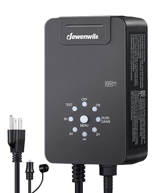 DEWENWILS 60W Low Voltage Landscape Transformer, 120V AC to 12V AC Outdoor by DEWENWILS