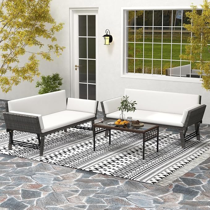 Tangkula Outdoor Convertible Sofa Daybed - Image 9