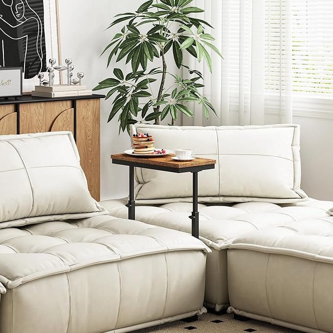TUTOTAK End Table, Side Table, Tall Couch Table, Sofa Table, Living Room - Image 3