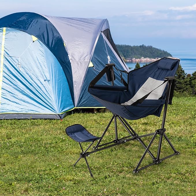 Tangkula Set of 2 Hammock Camping Chair, Portable Camp Chair - Image 4