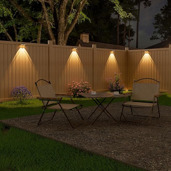 NIORSUN Solar Fence Lights, 24 Pack Solars Deck Light, Warm White Color - Image 2