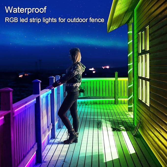 AILBTON 500ft Outdoor LED Strip Lights Waterproof, IP68 Outside Led Light - Image 6