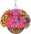 Artificial Hanging Flower for Outdoors, Fake Hanging Basket for Outside by LetuoClipsClipsandHooks