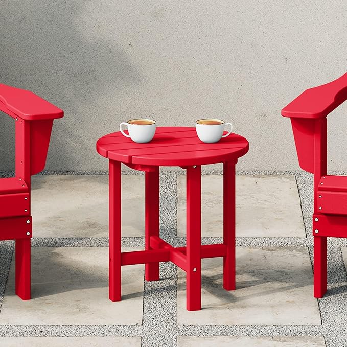 WestinTrends Dylan Adirondack Round Outdoor Side Table - Image 2