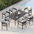 Grand patio Outdoor Dining Set, 7-Piece Patio Table and Chairs Set, Metal Woven by GrandPatio