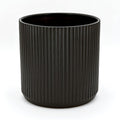Amazon Basics Fluted Ceramic Round Planter by AmazonBasics