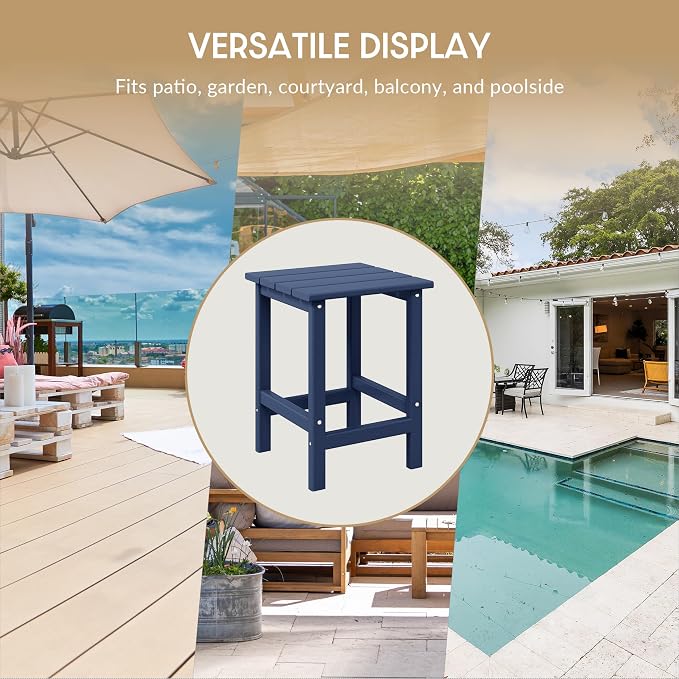WestinTrends Malibu Square Outdoor Side Table - Image 8