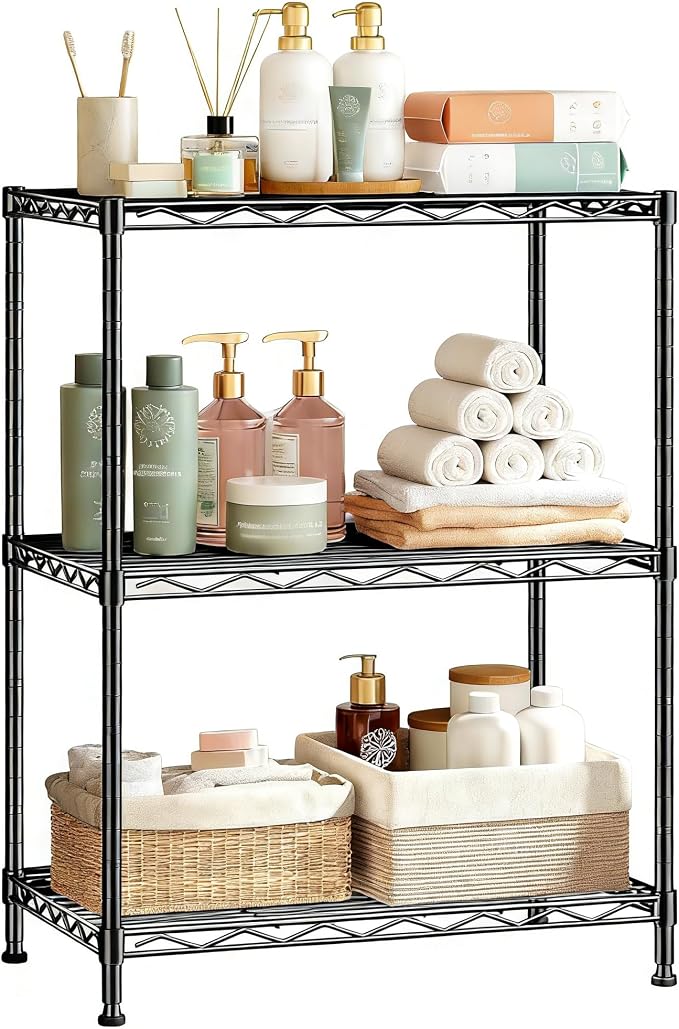 Xcity Storage Shelves, 3 Tier Heavy Duty Metal Shelving Unit, 1050 LBS Capacity by Unknown