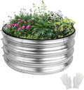 2x2x1ft Round Galvanized Raised Garden Bed Kits, Raised Garden Bed Metal by Liyarya