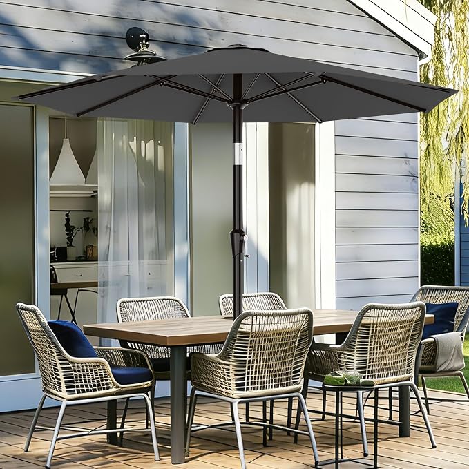 AreShark 9 FT Patio Umbrella for Outdoor, Outdoor Table Umbrella - Image 2