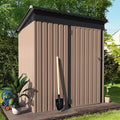 AECOJOY 5' x 3' Outdoor Storage Shed, Small Metal Shed by AECOJOY
