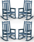 Ciokea Oversized Outdoor Rocking Chairs Set of 4, 380lbs Heavy-Duty Large Patio by CIOKEA
