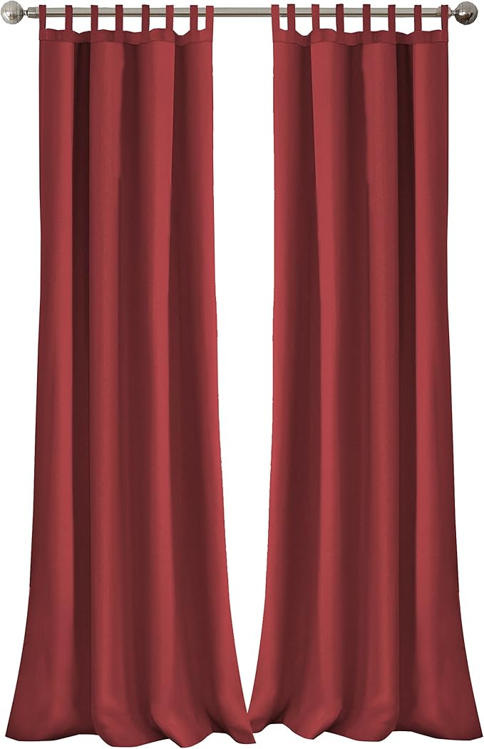 Elrene Home Fashions Matine Weatherproof Tab-Top Indoor/Outdoor Solid Color by ElreneHomeFashions