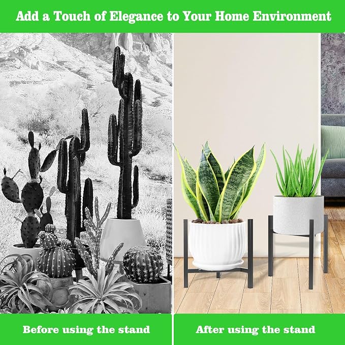 Airpark Plant Stand Indoor Adjustable, Metal Modern Plant Stands, Heavy Duty - Image 8