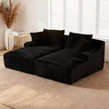 80" Double Chaise Lounge Chair Indoor, Oversized Boneless Couch Comfy by VEPXXP