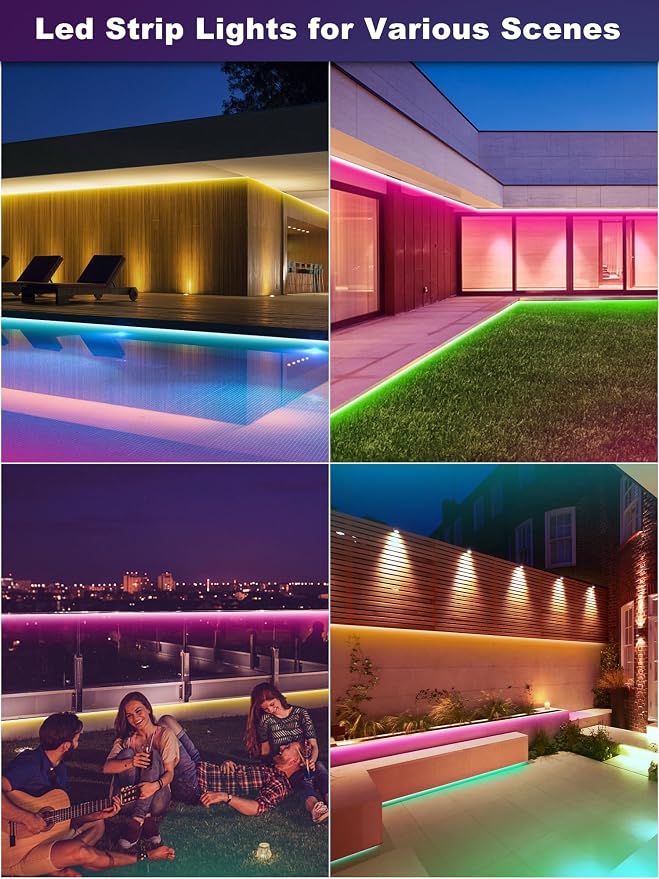 Outdoor Led Strip Lights Waterproof 50ft, Ip65 Outside Led Light Strip - Image 7