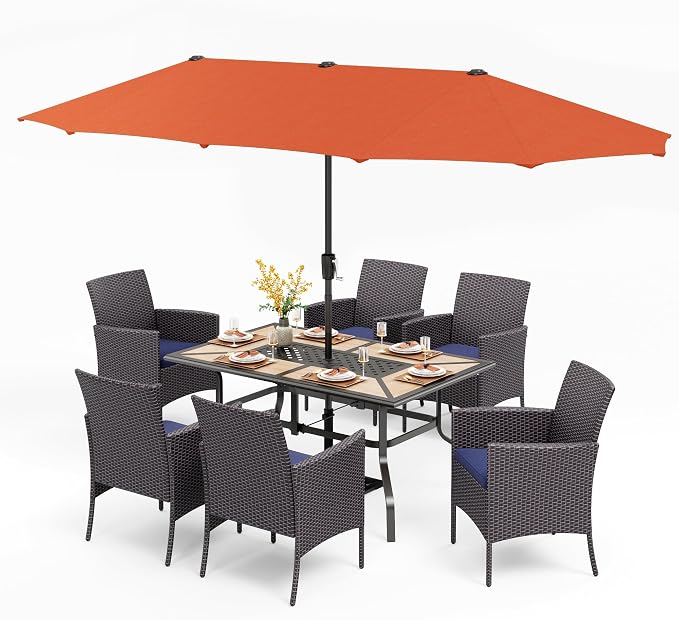 PHI VILLA 7 Piece Outdoor Dining Set - Image 9