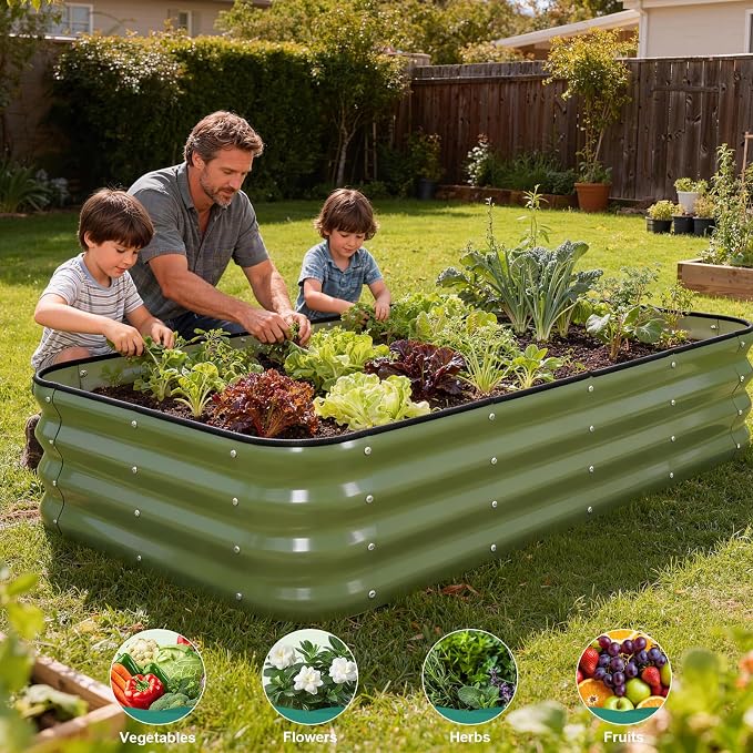 4 in 1Galvanized Raised Garden Bed - Image 8