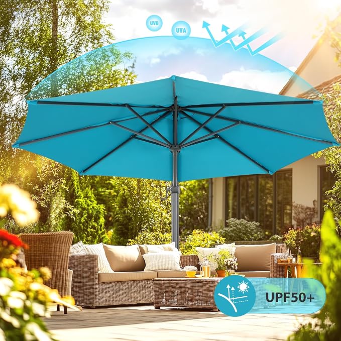 HOTEEL10x10ft Patio Umbrella Cantilever Umbrellas - Image 6