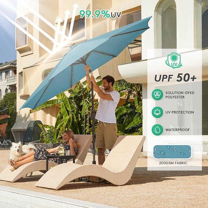 JEAREY 9FT Outdoor Patio Umbrella - Image 5