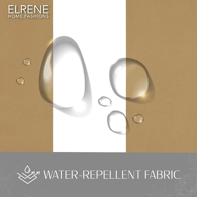 Elrene Home Fashions Highland Stripe Indoor/Outdoor Curtain Panel, 50 inches X - Image 4