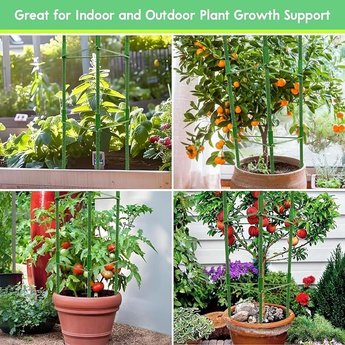 Riare 4 Pack 4 FT Tomato Cages for Garden- 48inches Heavy Duty Tomato Stakes - Image 7