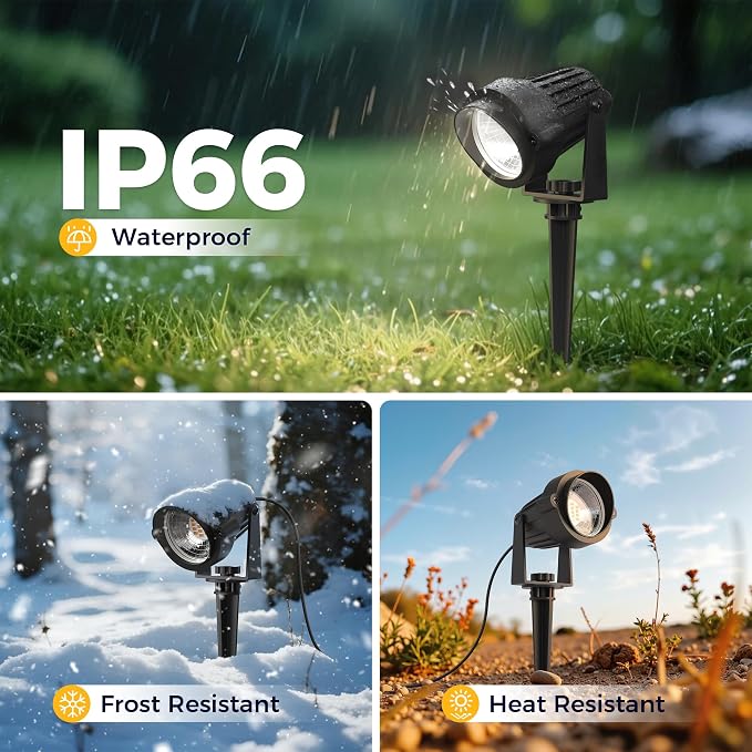 L LOHAS LED 5W Dusk to Dawn Outdoor Lighting, Auto On/Off 6000K Landscape - Image 3