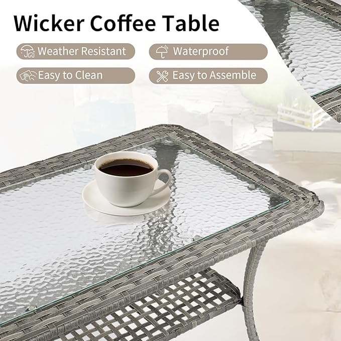 VINGLI Outdoor Coffee Table - Image 4