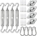 YOFIT 44 Pcs Shade Sail Hardware Kit, 5 Inch Outdoor Sun Sail Accessories by yofit