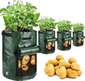 JJGoo Potato Grow Bags, 4 Pack 10 Gallon by JJGoo