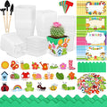 Elcoho 36 Set Garden Plastic Pot Craft Kit Plant Spring Craft Kits by Elcoho