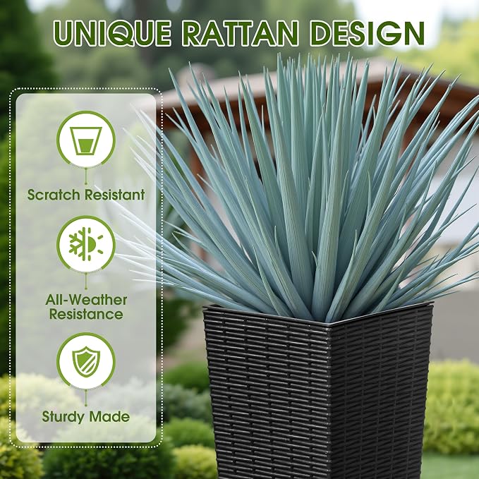 Devoko Resin Tall Planters - Image 2