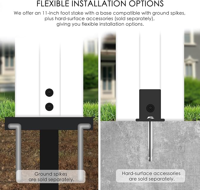 Kozyard 50" W x 48" H Outdoor Privacy Screens Aluminum Post, Air Conditioner - Image 3