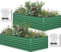 YITAHOME 96x48x24 in 2pcs Galvanized Raised Garden Bed Kit, Large Metal Planter by YITAHOME