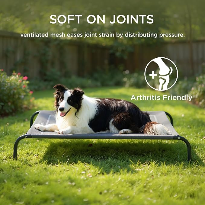 Bedsure Outdoor Elevated Dog Bed Large Sized Dog, Portable Indoor & Outdoor - Image 7