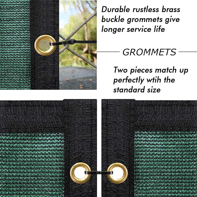 UPGRADE Privacy Fence Screen 4'x71' Dark Green Outdoor 90% Visibility Blockage - Image 3