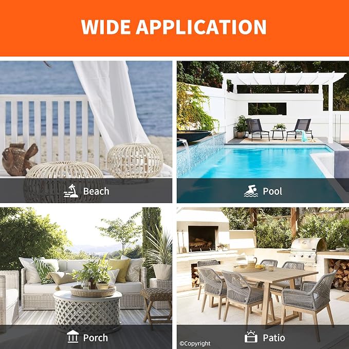 Waterproof Outdoor Curtain W52 x L63 - Image 8
