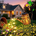 Solar Lights Outdoor Waterproof Garden Decor, Solar Watering Can Lights by EDOF