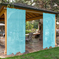 SpaceDresser Waterproof Outdoor Sheer Curtains by SpaceDresser