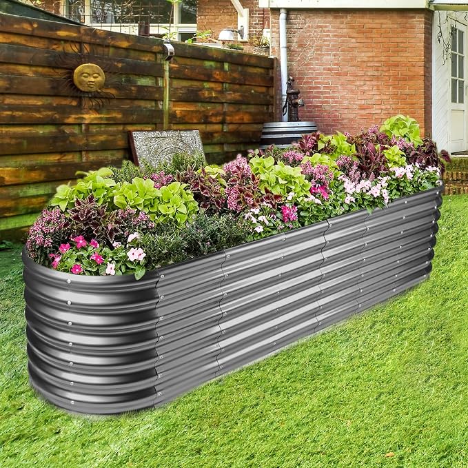 Land Guard 8×2×2ft Galvanized Raised Garden Bed Kit, Raised Garden Boxes Outdoor - Image 5