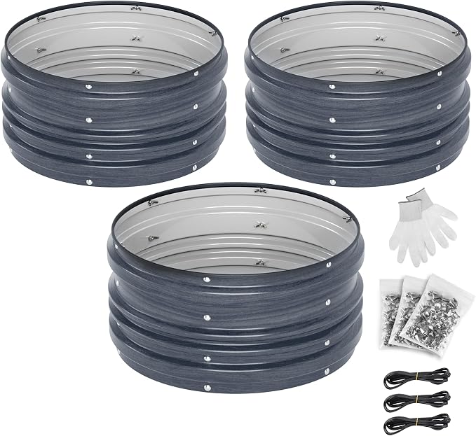 WORKPRO 3Pcs 2x2x1ft Galvanized Raised Garden Bed Set, Rust & Corrosion - Image 8