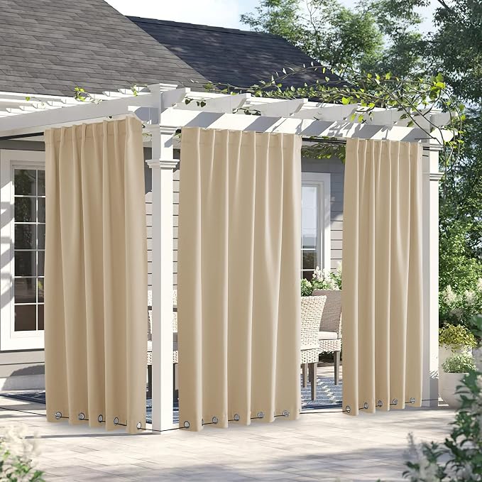 NICETOWN 2 Panels Outdoor Curtains - Image 2