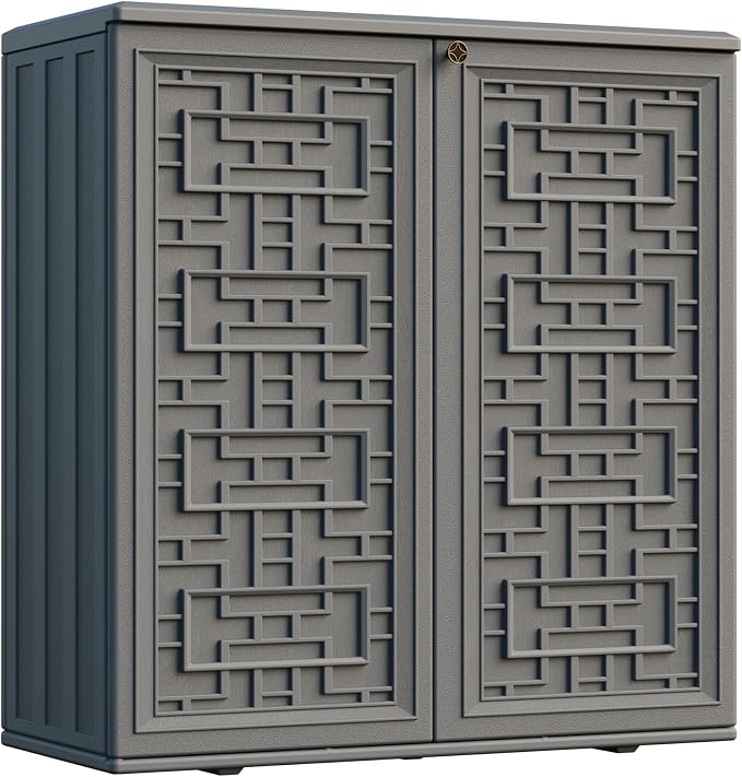 Indoor Outdoor Storage Cabinet Waterproof by Mrosaa