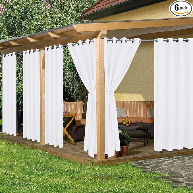 HolidayIdeas Waterproof Outdoor Curtains by HolidayIdeas