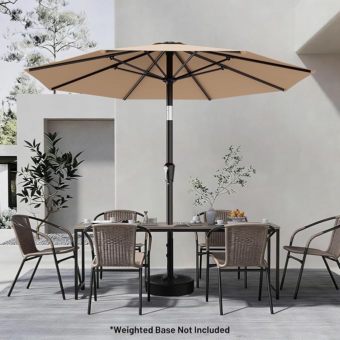 AreShark 9 FT Patio Umbrella for Outdoor, Outdoor Umbrella - Image 6