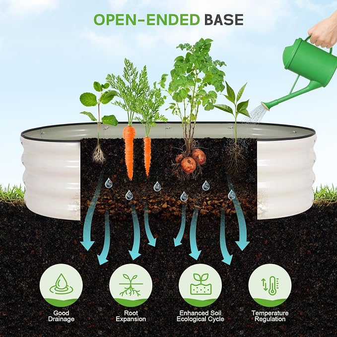 Galvanized Raised Garden Bed Outdoor - Image 5