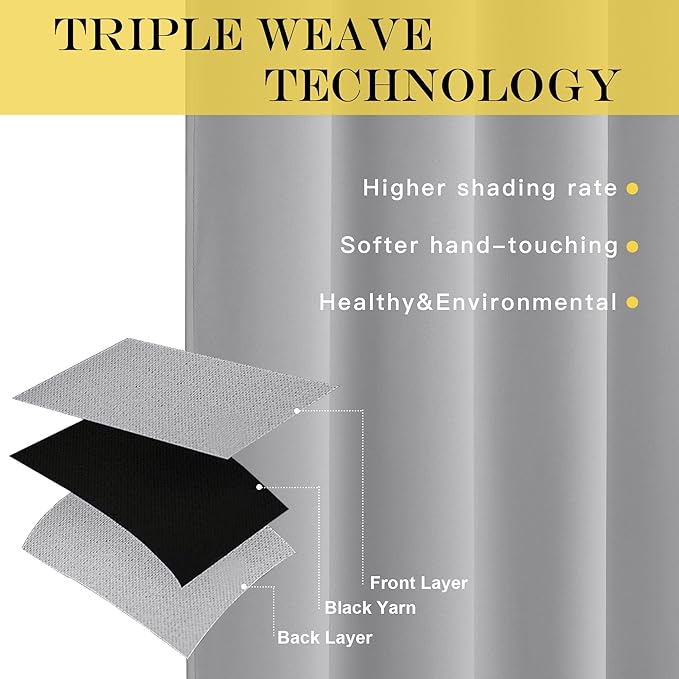 NICETOWN Extra Long Blackout Curtain Drape - Image 4