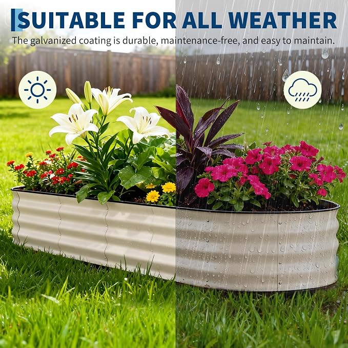 Garvee 2 Pack Galvanized Raised Garden Beds - Image 4